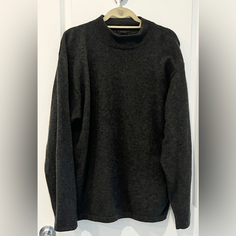 Rossi Collection Men's Grey Cashmere Sweater